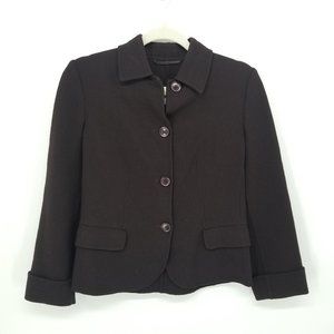 Maxmara 100% Virgin Wool Brown Blazer Jacket 2